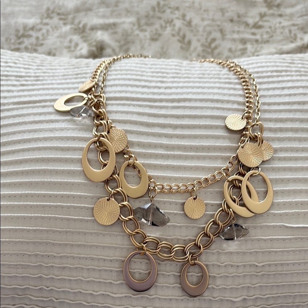 Elegant Gold-Tone Layered Necklace